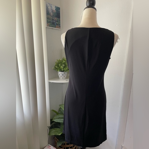NEW YORK & COMPANY WOMEN'S MIDI BLACK DRESS SIZE S - Picture 6 of 16